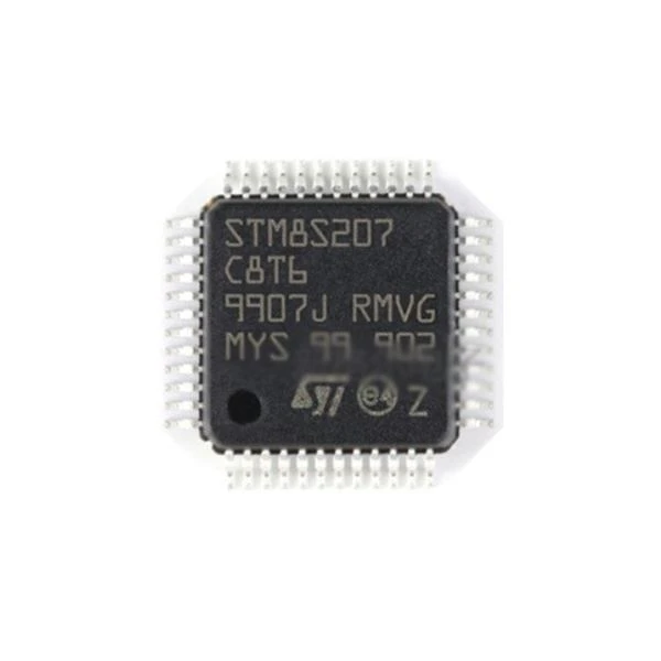 STM8S207C8T6 chipi 8-bitli mikrokontroller yuqori unumdorlikdagi kontaktlarning zanglashiga olib keladigan patch LQFP-48